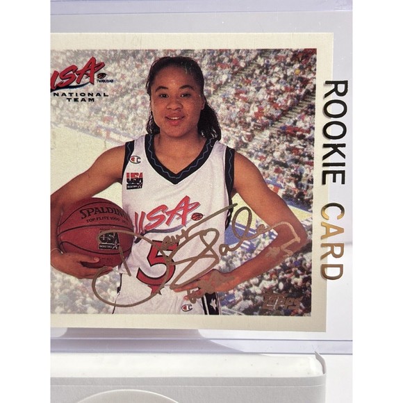 Dawn Staley USA Rookie Card 1995 Topps South Carolina Gamecocks Head Coach WNBA - Picture 2 of 3